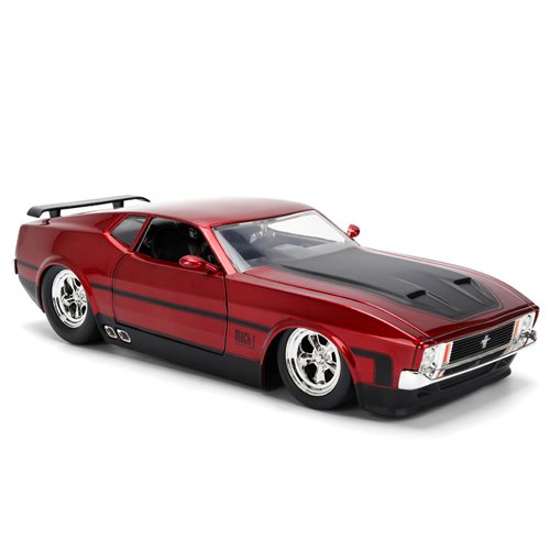 Bigtime Muscle 1973 Red Ford Mustang Mach 1 1:24 Scale Die-Cast Metal Vehicle