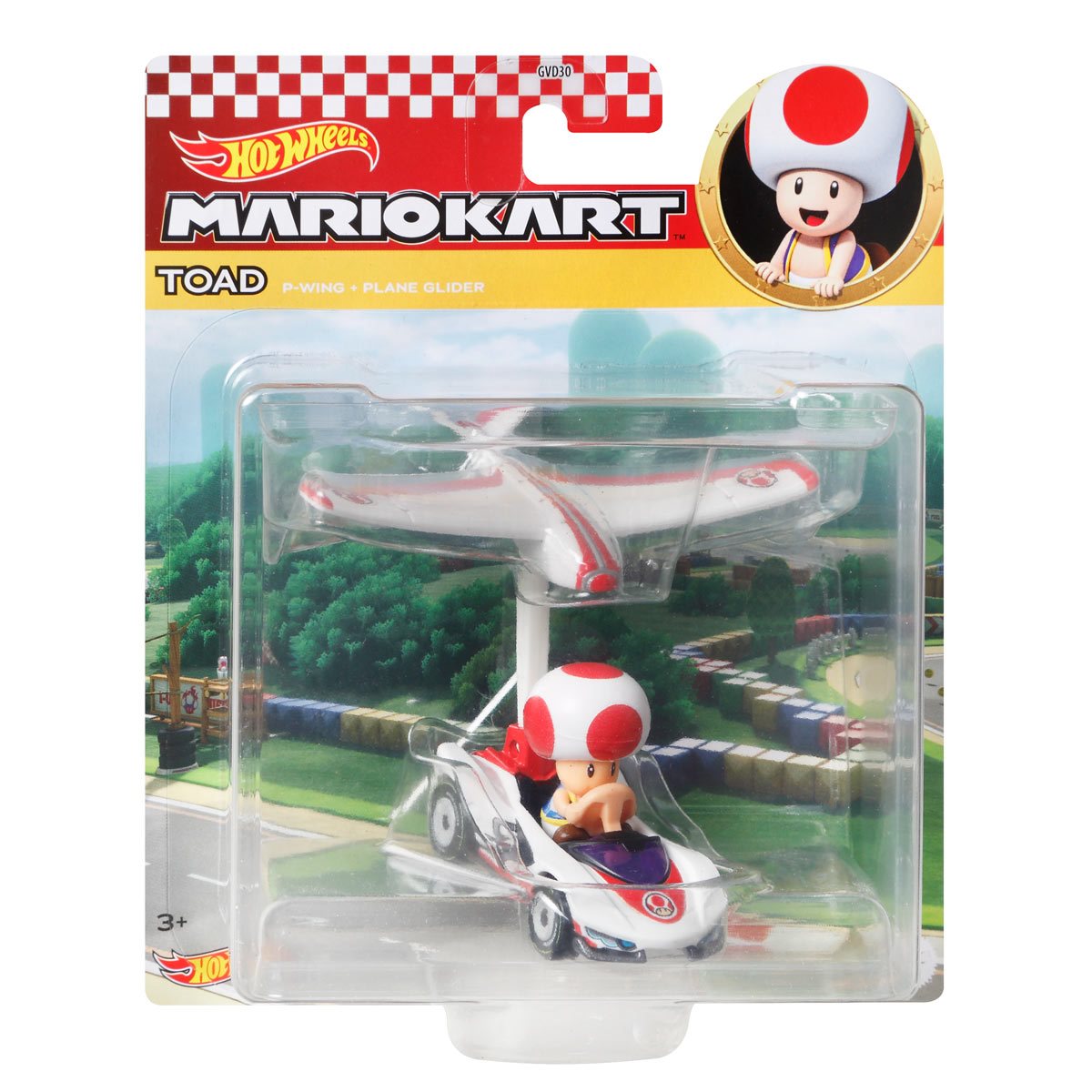 Mattel MTTGVD30 Hot Wheels Mario Kart Gliders Toys, Assorted Color - Set of  8