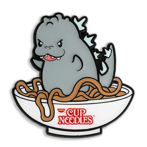 Nissin Cup Noodles x Godzilla 1 1/2-Inch Premium Pin Series Display Tray of 24