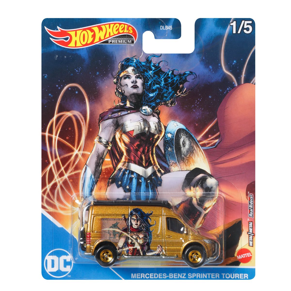  Hot Wheels Premium Batman Theme 5 Piece Set DC Comics