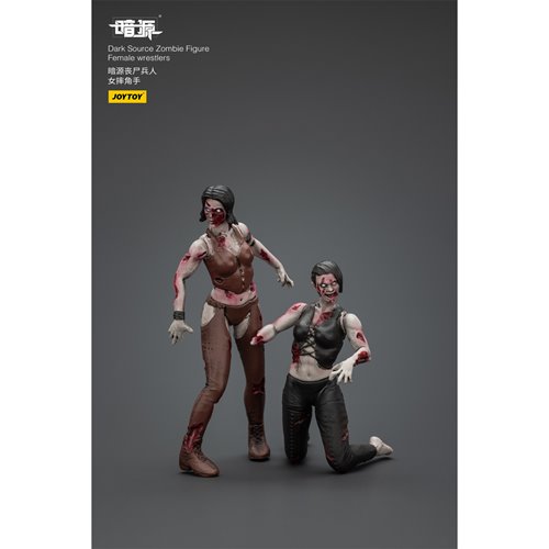 Joy Toy Dark Source Zombie Female Wrestler 1:25 Scale Action Figure 2-Pack