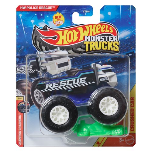 Hot Wheels Monster Trucks 1:64 Scale Vehicle 2026 Mix 2 Case of 8
