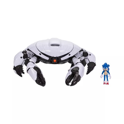 Sonic the Hedgehog 3 Movie Crab Mech Playset with 2 1/2-Inch Sonic Action Figure