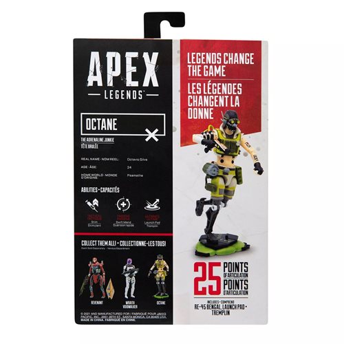 Apex Legends Octane 6-Inch Collectible Action Figure, Not Mint