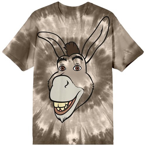 Shrek Donkey Big Face Tie-Dye T-Shirt