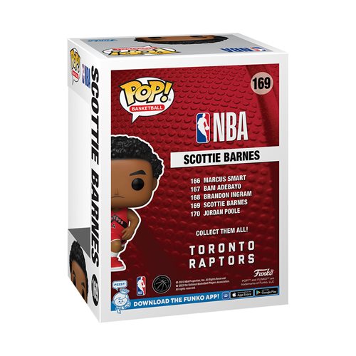 NBA Toronto Raptors Scottie Barnes Funko Pop! Vinyl Figure #169