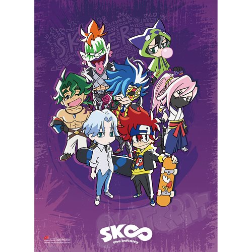 SK8 the Infinity Group Purple 44-Inch Wall Scroll