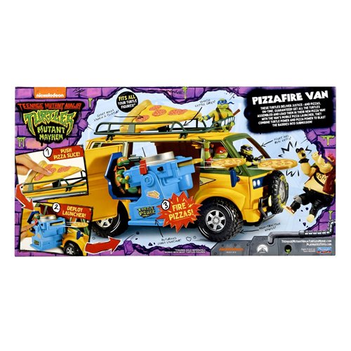 Teenage Mutant Ninja Turtles Mutant Mayhem Pizza Fire Delivery Van Vehicle