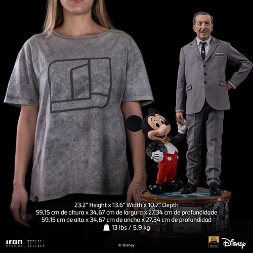Disney Classics Walt Disney & Mickey Mouse Legacy Replica 1:4 Limited Edition Statue