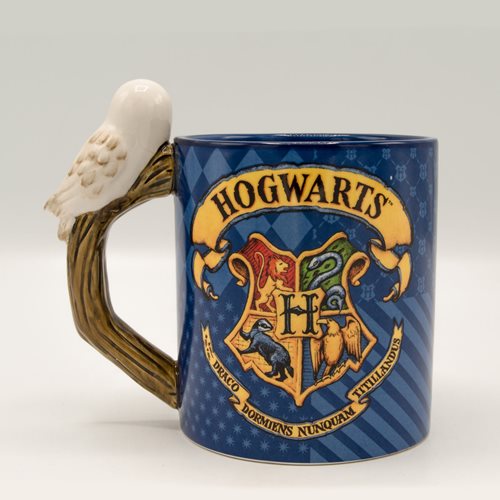 Harry Potter Hogwarts and Hedwig 20 oz. Ceramic Mug