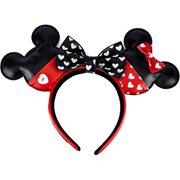 Mickey Mouse and Minnie Mouse Valentines Ears Headband