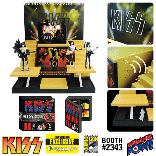 KISS Alive II Stage with 1:20 Scale Action Figures - Deluxe Box Set #1 - Convention Exclusive