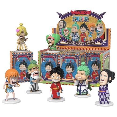 One Piece Whackoos Series Vinyl Mini-Figure Display Tray of 6