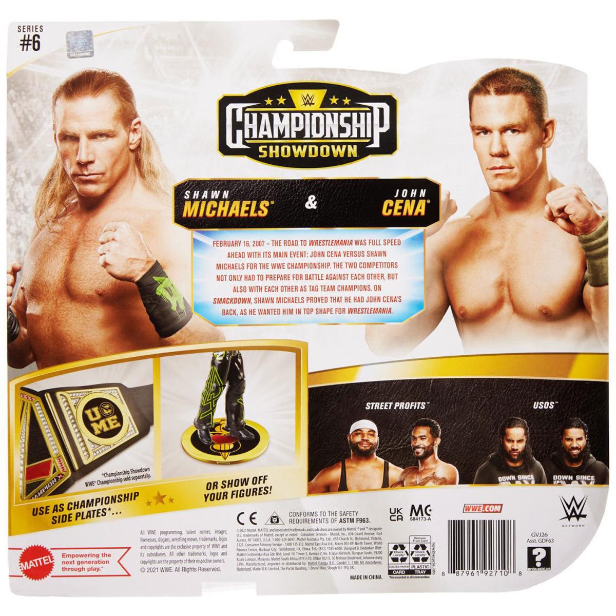 WWE Championship Showdown Shawn Michaels and John Cena 2 Wrestling Figure Pack 