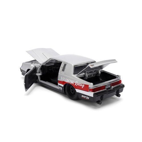 Bigtime Muscle 1987 Silver Buick Grand National 1:24 Scale Die-Cast Metal Vehicle