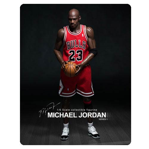 Michael Jordan Bulls 23 Red Jersey Real Masterpiece Figure