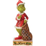 Dr. Seuss The Grinch Two-Sided Naughty and Nice Statue