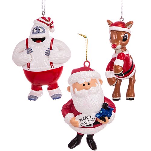 Rudolph the Red-Nosed Reindeer 3-Inch Ornament 3-Pack Set
