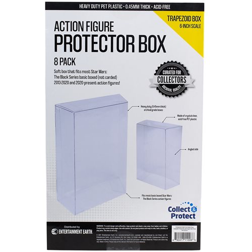 Entertainment Earth 6-Inch Action-Figure Collapsible Protector Box with Angled Side 8-Pack