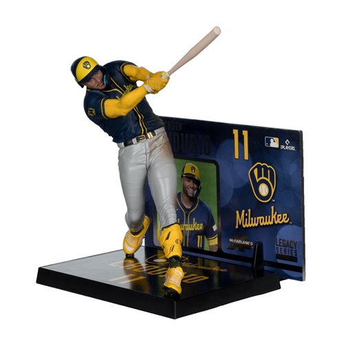 MLB SportsPicks Milwaukee Brewers Jackson Chourio 7-Inch Posed Figure