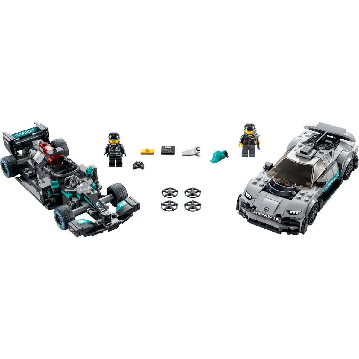 mikrofon Potentiel Forbedring LEGO 76909 Speed Champions Mercedes-AMG F1 W12 E Performance & Mercedes-AMG  Project One