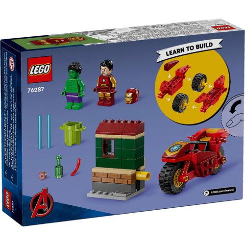 LEGO 76287 Iron Man with Bike and The Hulk