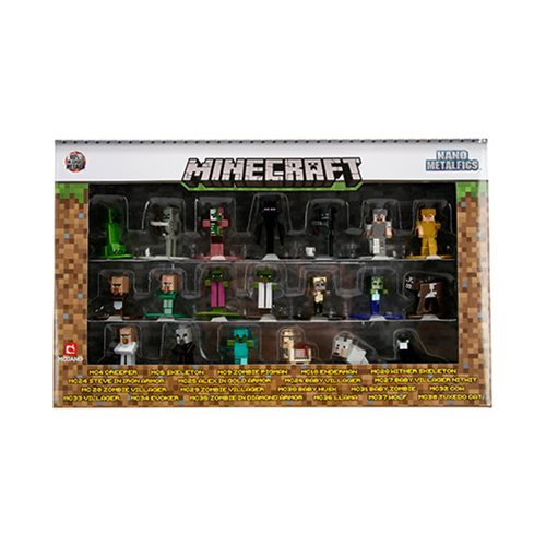 Minecraft Nano Metalfigs Die-Cast Metal Mini-Figure 20-Pack