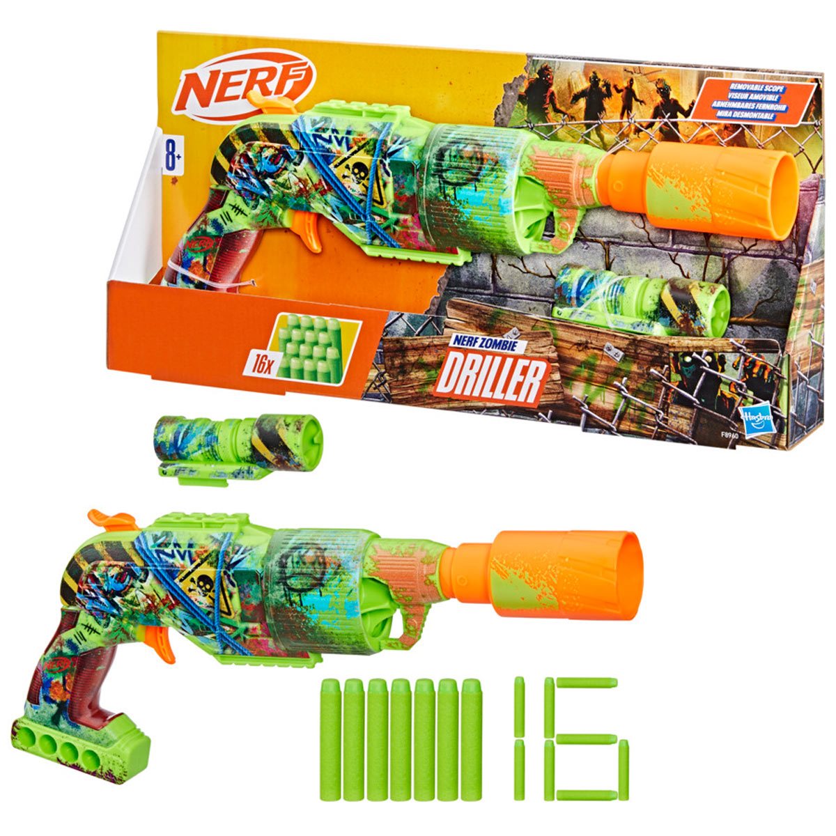 Nerf Zombie Driller Dart Blaster - Entertainment Earth