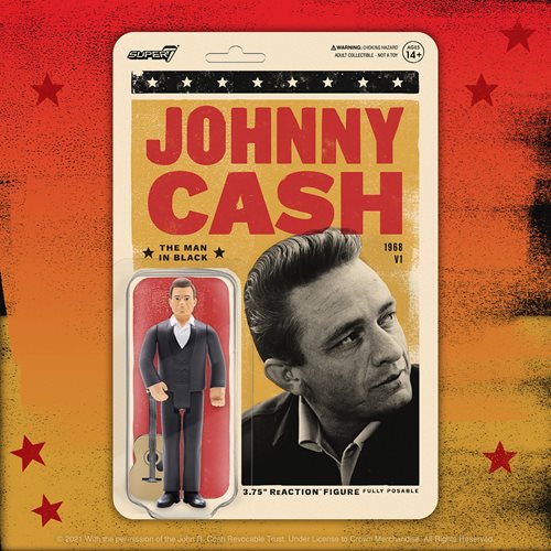 Jonny Cash 3 3/4-Inch ReAction Figure