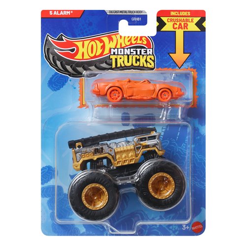 Hot Wheels Monster Truck Plus Car 1:64 Scale Vehicle 2-Pack 2026 Mix 1 Case of 8