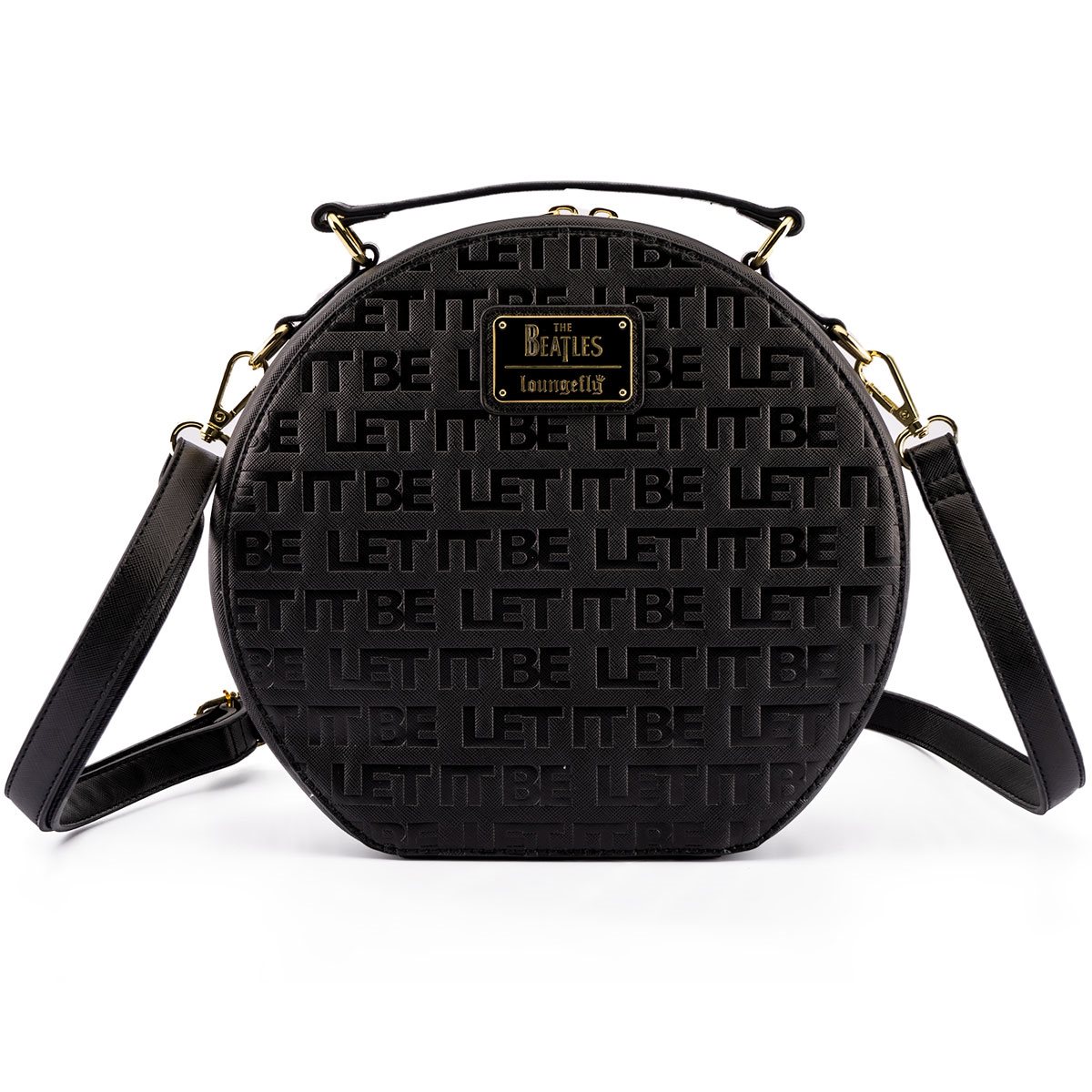 Loungefly The Beatles Let It Be Vinyl Record Womens Double Strap Shoulder  Bag Purse 