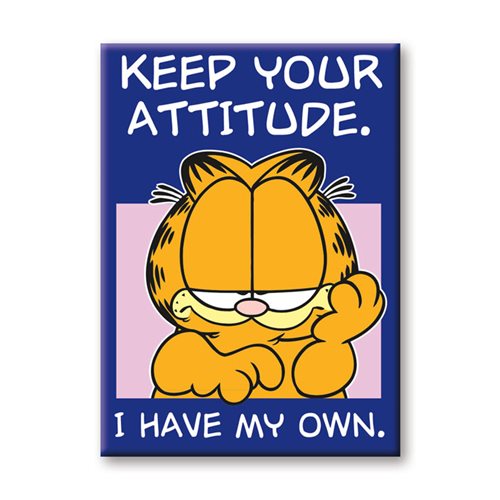 Garfield Keep Your Attitude Flat Magnet