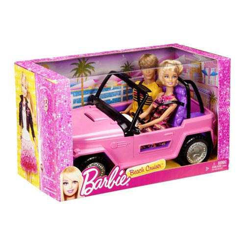 barbie beach cruiser vehicle with dolls