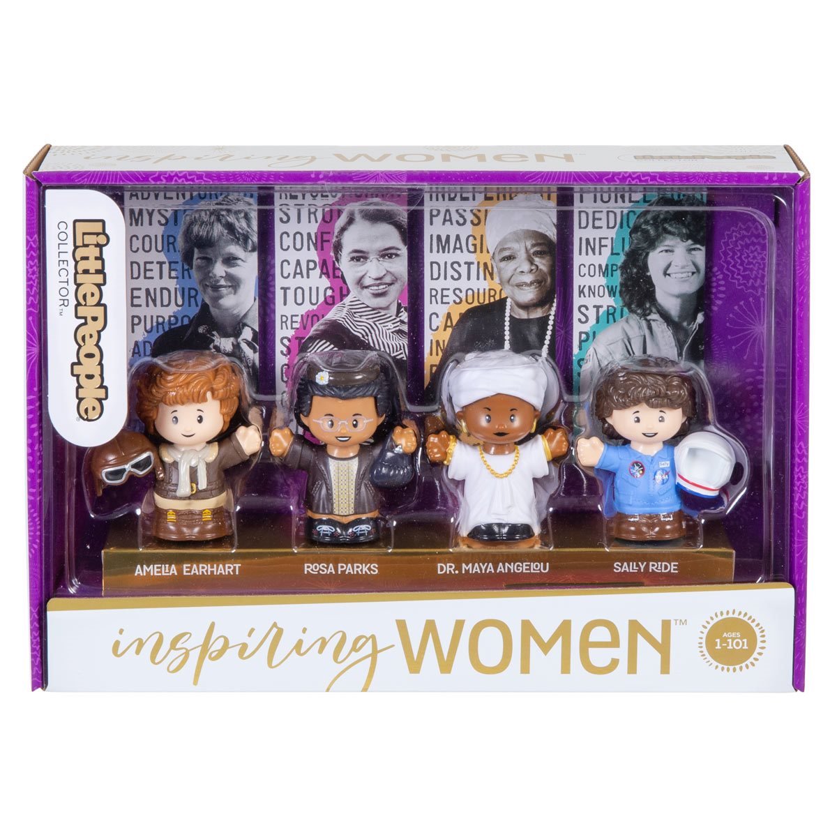  Little People Collector Inspiring Women Special Edition Figure  Set in Display Gift Package for Adults & Fans, 4 Figurines : Toys & Games