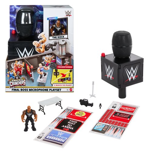 WWE Knuckle Crunchers Final Boss Microphone Playset