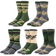 The Legend of Zelda Hyrule Crest Crew Socks 5-Pack