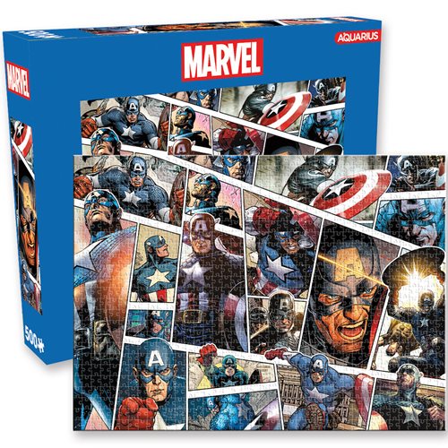 Captain America Panels 500-Piece Puzzle