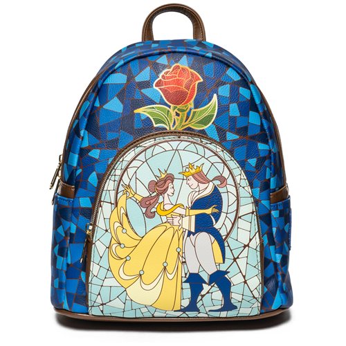 Beauty and the Beast Stained Glass Window Mini-Backpack - Entertainment Earth Exclusive