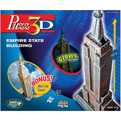 Rabbit carton resist Puzz 3D Empire State Building 3-D Puzzle - Entertainment Earth