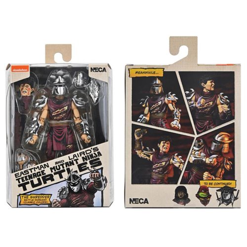 Teenage Mutant Ninja Turtles Mirage Comics Battle Damaged Shredder Classic Colors 7-Inch Scale Actio