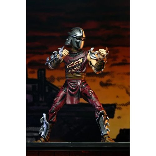Teenage Mutant Ninja Turtles Mirage Comics Battle Damaged Shredder Classic Colors 7-Inch Scale Actio