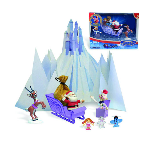 RUDOLPH AND THE ISLAND OF MISFIT TOY RED NOSE REINDEER ULTIMATE FIGURINE PLAYSET 