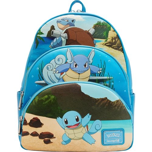 Pokemon Squirtle Evolution Triple Pocket Backpack