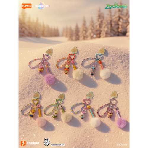 Zootopia Daadoos Art Series 01 Marshmallow Adventures Phone Charm Key Chain Case of 6