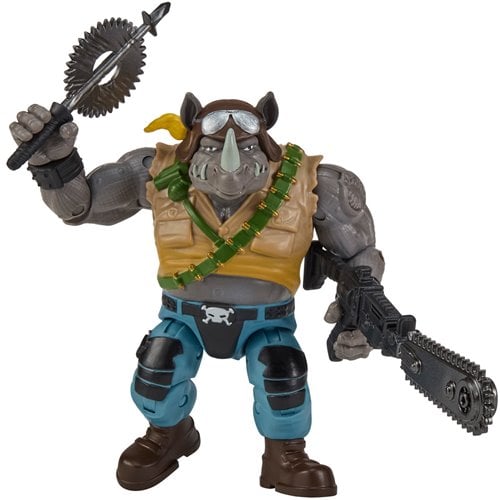 TMNT x G.I. Joe Rocksteady Dreadlock Buzzer Action Figure