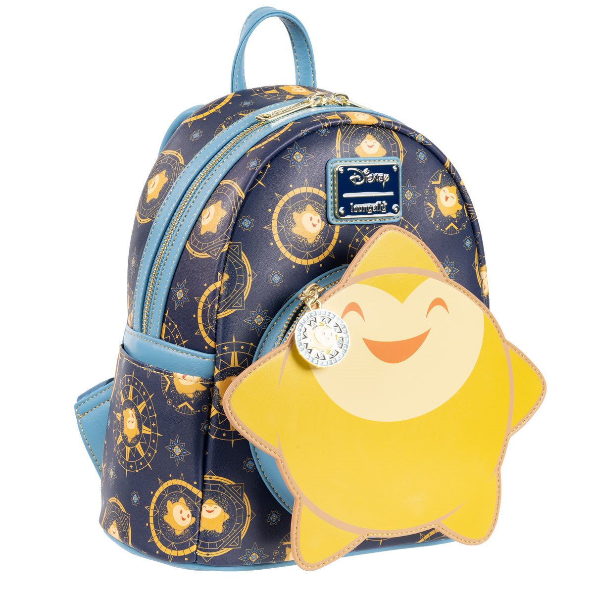 Loungefly Entertainment Earth Exclusive Disney Wish Star Glow-in-the-Dark  Mini-Backpack