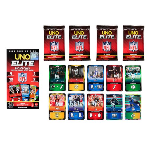 UNO Elite NFL 2025 Core Edition Starter Pack Card Game