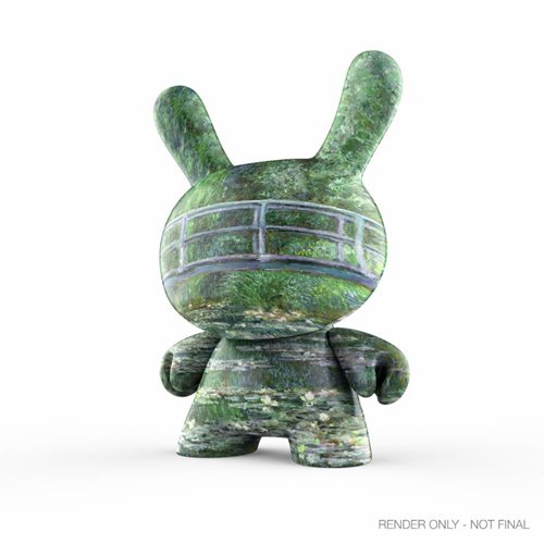 The Met Bridge Over a Pond of Water Lilies by Claude Monet 3-Inch Showpiece Dunny Vinyl Art Figure