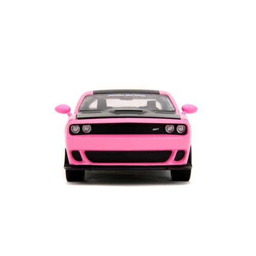 Pink Slips 2015 Dodge Challenger SRT Hellcat Pink and Blue Gradient 1:24 Scale Die-Cast Metal Vehicl