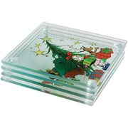 Dr. Seuss The Grinch Stacking Glass Coaster Set